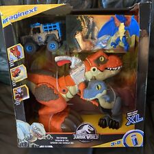 Imaginext Jurassic World T. rex Expedition Dinosaur Toys, 7-Piece Playset 