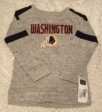 Washington Redskins Sweatshirt Girls XS 4/5 NFL Team Apparel Gray NWT 29.99