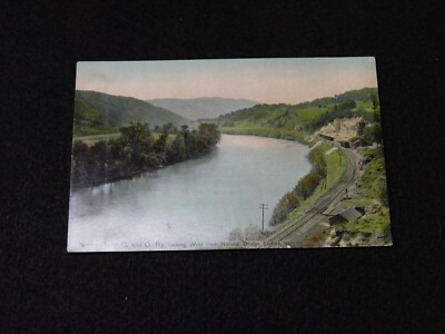 James River, C. and O. Ry. looking West from Natural Bridge Station, Va.