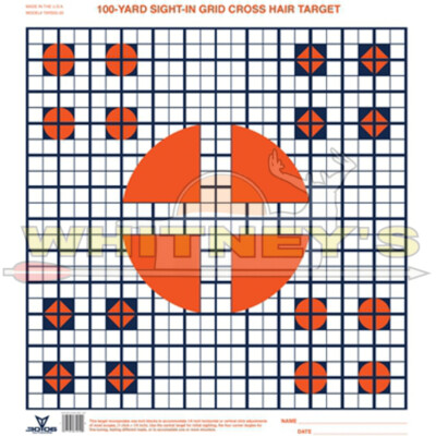 .30-06 Outdoors Sight in Grid CrossHair Target - 100yrd - 20pk - TARSIG-20