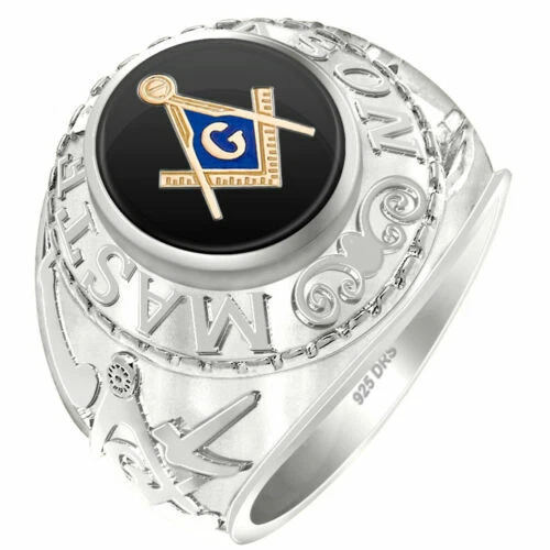 Anelli di lusso in argento sterling pietra principale onice 925 parti su 1000