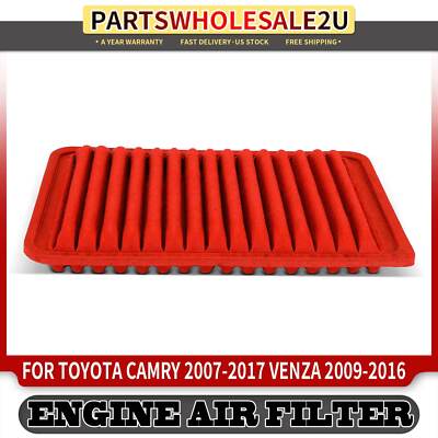 High Performance Engine Air Filter for Toyota Camry 07-17 Venza 2.4L 2.5L 2.7L