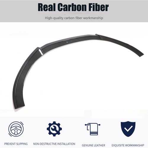 For Audi RS6 Avant C7 2013-2018 Real Carbon Front Bumper Lip Spoiler Splitters - Picture 8 of 12
