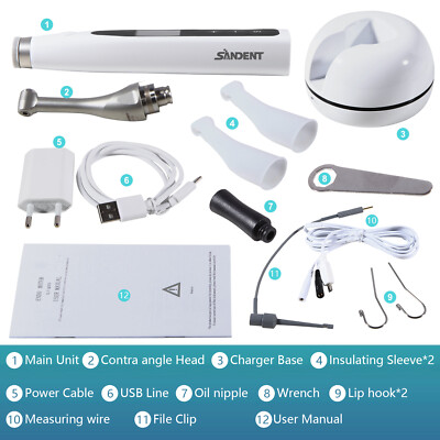 Cordless Endo Motor W/ Apex Locator – Woodpecker Style – Rotary & Reciprocating – LED, 800mAh
