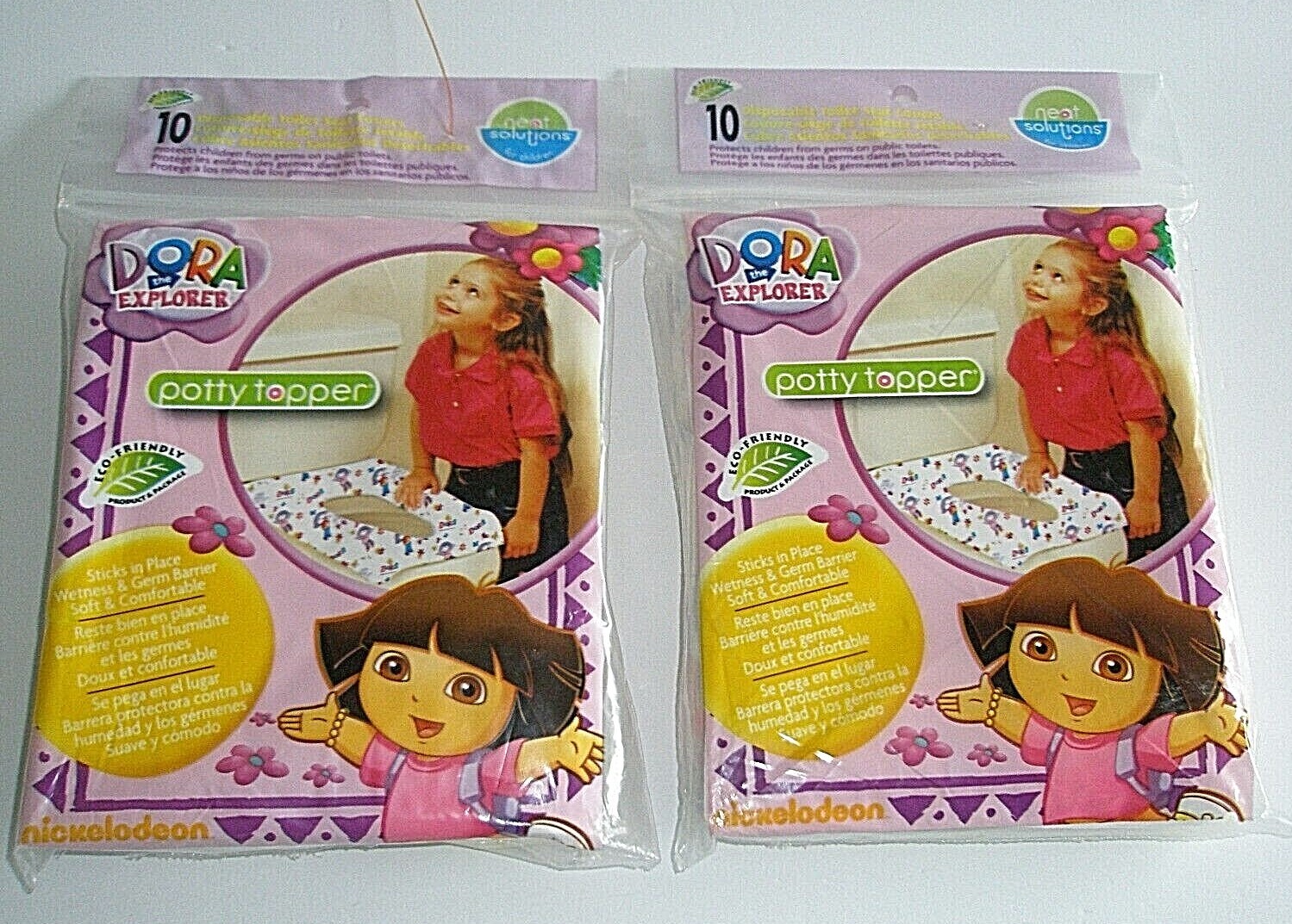 Dora the Explorer Potty Topper Disposable Neat Solutions 2 Packs 20 Total  F 