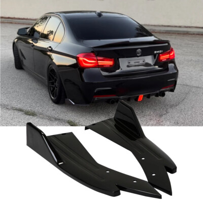 Gloss Black Sport Rear Bumper Spoiler Splitter Lip Diffuser Body Kits For BMW