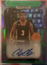 Chris Clemons Campbell Basketball Panini Prizm Autograph Rookie Card Auto /199. rookie card picture