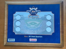 1986-2006 20th Anniversary METS  Dunkin Donuts 6 coin board set (NEW)