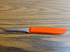 Pampered Chef Quikut Paring Knife Orange Handle 2.5" Blade Quick Shipping