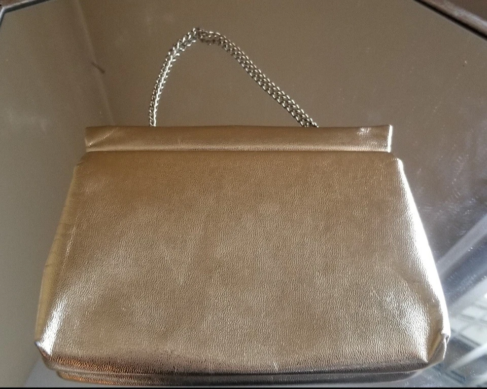Bolso clutch vintage dorado Foto 3 de 4