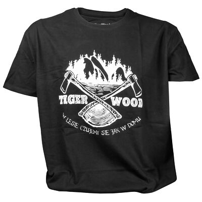 TigerWood Herren T-Shirt Two Axes schwarz M