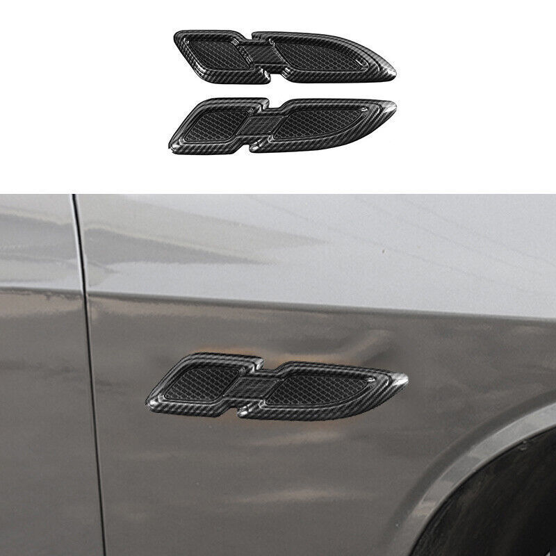 For Dodge Challenger Carbon Fiber Air Flow Vent Side Decoration Car Trim 2015-20