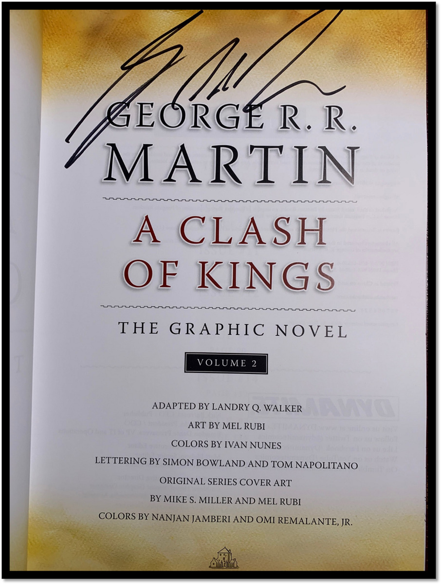 A CLASH OF KINGS SIGNED by George R. R. Martin