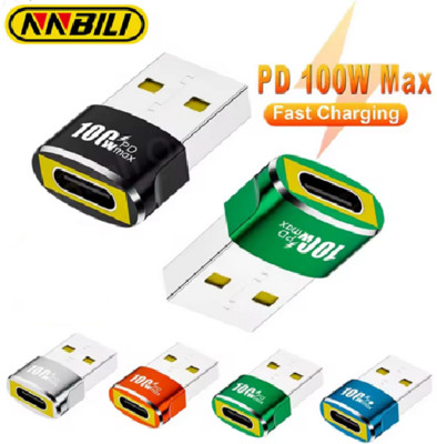  NNBILI OTG USB Auf Typ C USB 2,0 Adapter USB C Buchse auf USB A Stecker PD100W 