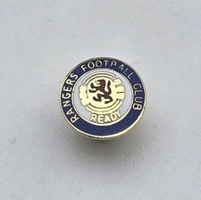GLASGOW RANGERS SMALL ROUND MICRO PIN BADGE RFC RARE
