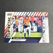 2025 Panini Score- Sack Attack Nik Bonitto #1 Denver Broncos