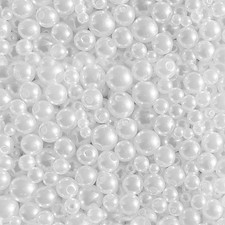 1500pcs Pearl Beads for Jewelry Making, 4mm 6mm 8mm 10mm Round Loose Pearls B...