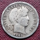 1903 S Barber Dime 10c Higher Grade #100924