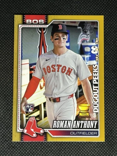 2026 Topps Series 1 Roman Anthony Gold #/50 “Dugout Peeks” SSP Image Variation