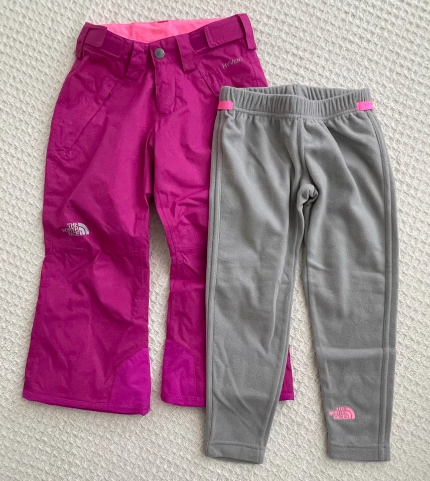 Pantalones triclimáticos aislados SnowQuest Freedom para niñas The North Face - Rosa - XXS Foto 2 de 4