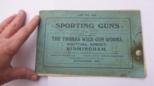 old shooting Catalogue Thomas Wild gun works shotguns Anson Deeley rifles