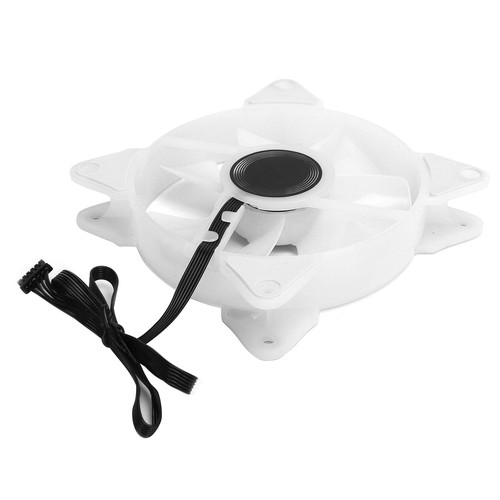 Round Frame Computer Case Cooler Fan PC Ventilator RGB MultiColor CPU Cooling FY - Afbeelding 3 van 24
