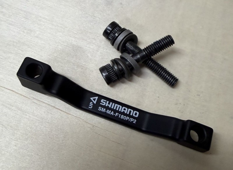 Shimano Disc Brake Caliper Mount Adapter - Front / Rear - SM-MA-F180P/P2 