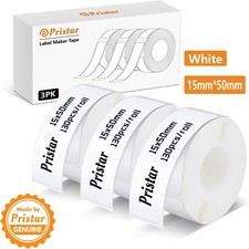 3 Rolls 15x50mm Self-Adhesive Thermal Paper Sticker 130 Labels/Roll For P15 D30