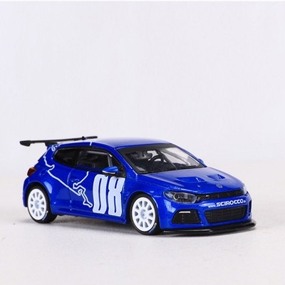 Rare 1:64 Scale Scirocco R Diecast - Blue Alloy Hot Hatch Collectible