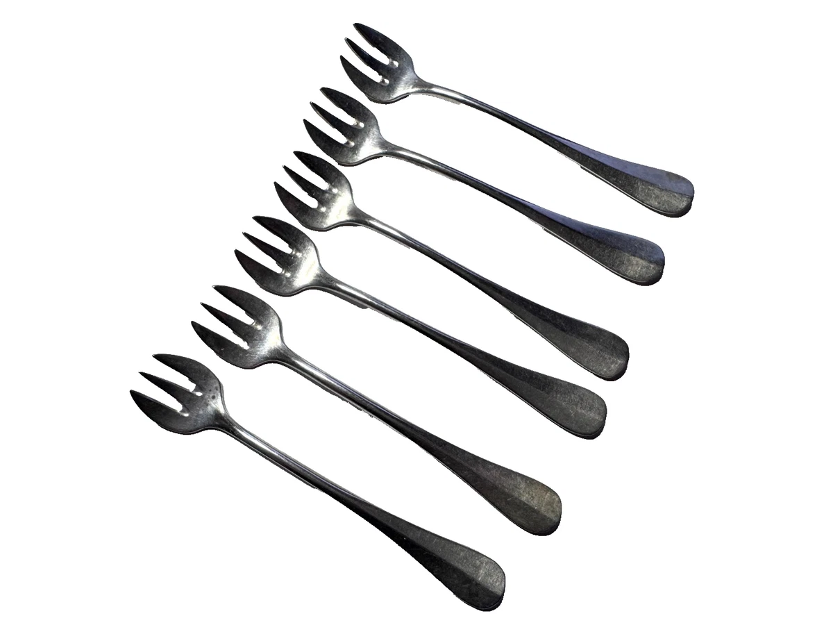 Lot de 6 fourchettes à huître Deetjen 100 moderniste 1960