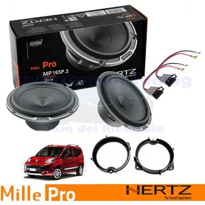 Hertz MP 165p.3 Set Lautsprecher Vorne Fiat Fiorino Qubo Von 2008