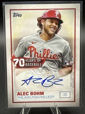 2021 Topps Series One 70 Years of Baseball Alec Bohm Auto RC! M16