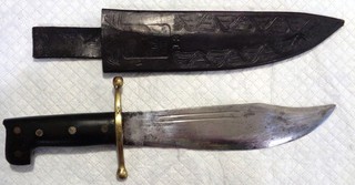 Cuchillo de supervivencia Collins original de la Segunda Guerra Mundial EE. UU. V 44 No. Funda 18 con 13 a juego