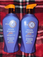 LOT OF 2 It's a 10 Miracle Shampoo Plus Keratin 10 fl. oz. NEW SEALED