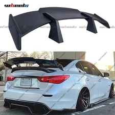 For Infiniti Q50 Q50S 2014-2025 Matt Black 58" Rear Trunk Spoiler GT PRO Wing