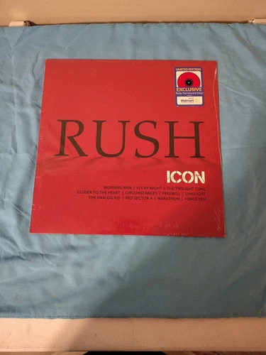 RUSH Icon LP Ruby Translucent Vinyl LIMITED EDITION!! BRAND NEW!! SEALED!!