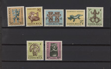 S55118 COSTA RICA 1964 MNH** Art Précolombien 7V