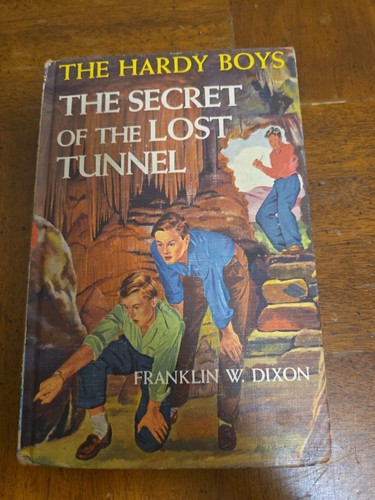 Hardy Boys The Secret of The Lost Tunnel 1950 Franklin W Dixon Hardcover VG