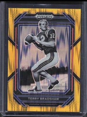 2023 Panini Prizm Draft Terry Bradshaw #92 Gold Flash Prizm /49
