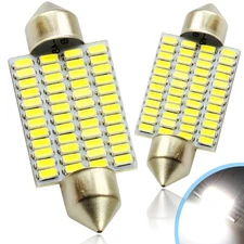 2 X SAWE 41MM 578 211-2 212-2 LED INTERIOR BULB DOME MAP LIGHT 6000K COOL WHITE