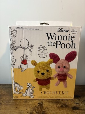 Disney Winnie The Pooh And Piglet Crochet Kit Innovative Designs OPEN BOX