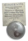 Silver Shield 1 Oz BU 2019 Cosmic Yin Yang (Conscientia 18) w/COA