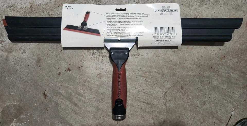 Marshalltown ~ Derriba ajustable AKD22, paleta escobilla de goma, 22", hecha en EE. UU.🇺🇸 Foto 2 de 4