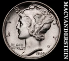 1944-D Mercury Dime - FSB - Super Choice Gem Brilliant Unc  Lustrous  #G7141