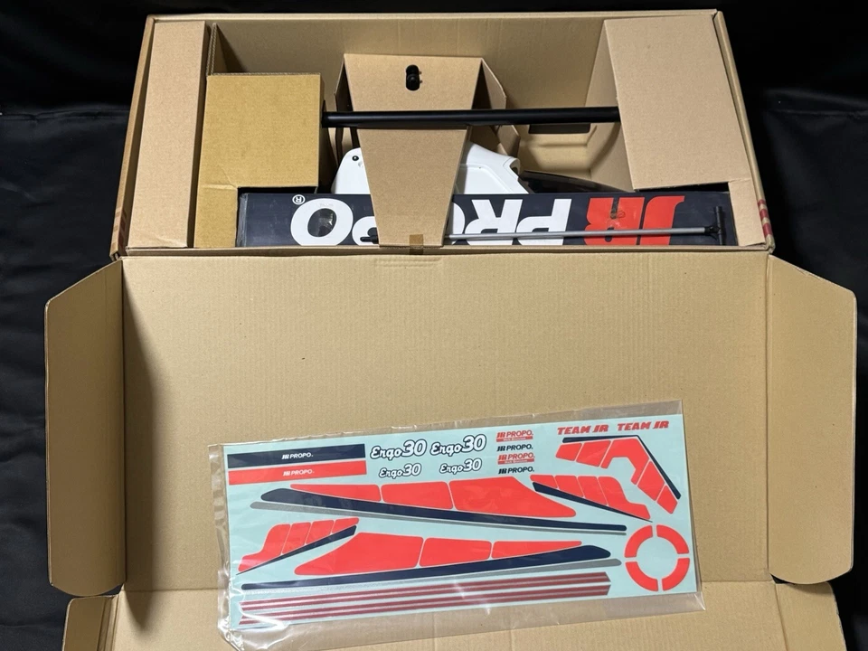 JR Propo RC Helicopter Semi Assembled kit Ergo 30 Webra 32 Engine Made in Japan - Image 2 of 4