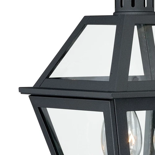 Vaxcel Lighting T0082 Black Nottingham 3-Light Outdoor Post Light - Picture 3 of 5