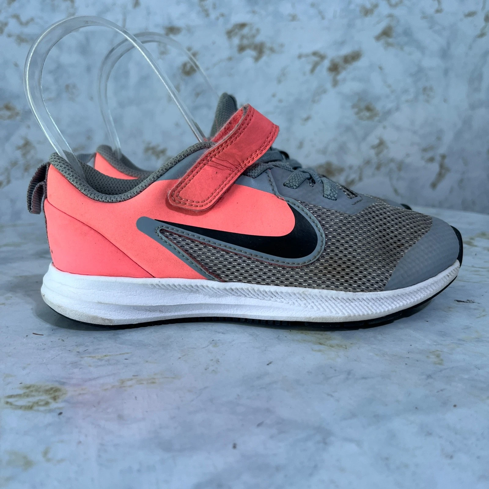 Scarpe da corsa Nike Downshifter 9 giovani ragazze taglia 12 5C grigio sneakers sportive