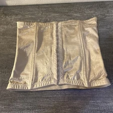 Maidenform Waist Corset M BEIGE Satin Floral