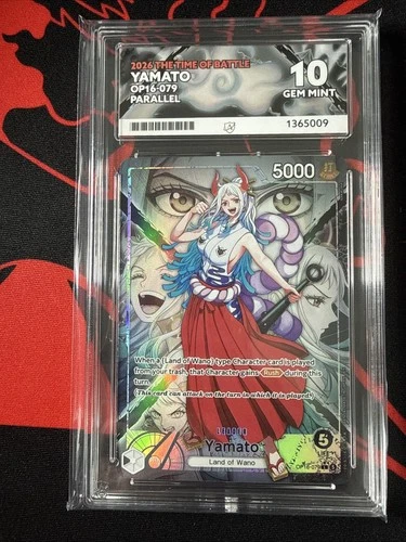 One Piece Yamato Op16-079 Alt Art Leader Ace 10 Gem Mint Perfect Subs