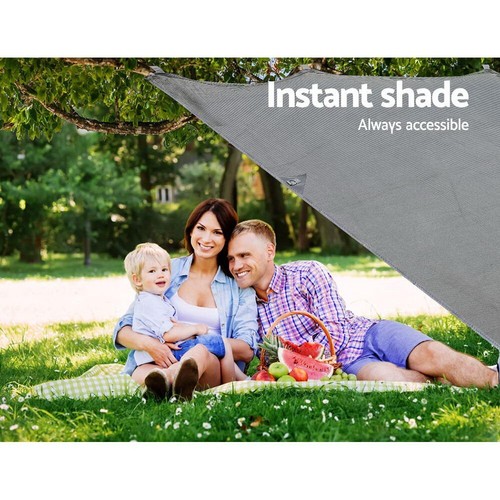 Caravan Privacy Screen Roll Out Awning 4.6 x 1.95m End Wall Side Sun Shade Cover - Picture 5 of 7